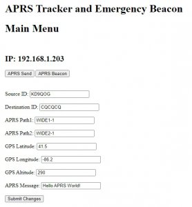 Wiznet APRS Client/Server, IMPLEMENTATION