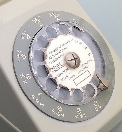 rotary dial phone alphanumeric digits